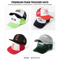 Tasarım kendi Logo nakış köpük yama örgü 5 Panel kap moda kamyon şoförü şapkaları kap