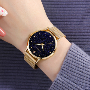 Hannah Martin XK36 Montre de luxe en acier inoxydable pour <span class=keywords><strong>femme</strong></span> <span class=keywords><strong>Bracelet</strong></span> habillé élégant en diamant 18mm Starry Sky Design Relogio Feminino - Product Image 6