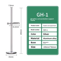 TEUCER Support de boîtier pour PC de bureau en alliage d'aluminium Kit de refroidissement Support vidéo graphique avec prise en charge GPU Support pour cartes vidéo en stock
