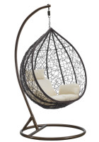 Support de hamac suspendu moderne en métal résistant à la rouille, revêtement en poudre époxy, KD, pour 1 place, mobilier d'extérieur