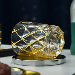 Sortie d'usine de haute qualité ligne d'or peint verre whisky gobelet tasse à vin - Product Image 4