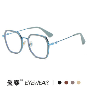 G Brand <b>Large</b> Rectangle TR Metal Hybrid Eyeglasses <b>Frame</b> Anti Blue Light Plano Unisex Full <b>Frame</b> - Product Image 3