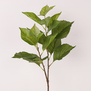 <b>Hydrangea</b> Spp <b>Artificial</b> Leaves Green PVC Plastic High Simulation Indoor Home Decor Wedding Props - Product Image 1