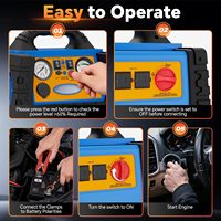 18000mAh 1800A Peak Car Jump Starter Battery Pack Battery Booster Jump Box untuk Kendaraan 12V dan Pengisian Ban