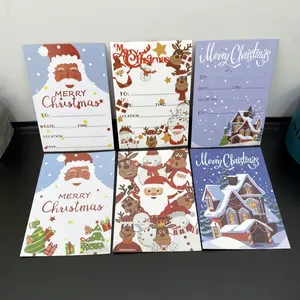 Beautiful Custom Merry Christmas Greeting Card Greeting Card Design Custom Greeting Card Box Set Cute Cartoon Kids Party Stuff