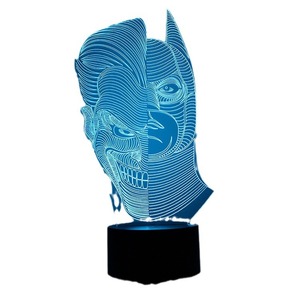 Lámpara Nocturna LED 3D de Doble Cara, Luz Blanca Cálida, Regulable Mediante Interruptor, Recargable, con Alimentación por Enchufe, Material Acrílico - Product Image 6