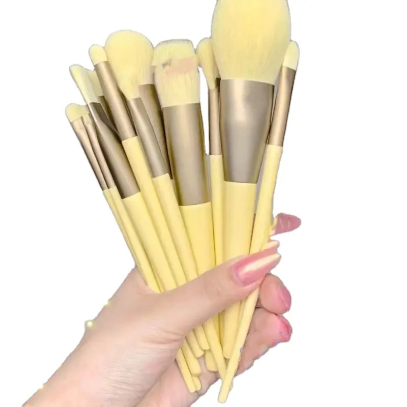 Groothandel Unieke Bling Luxe Make-Up Brush Set 13 Pcs Kwaliteit Zachte Veganistische Professionele Make-Up Brushset Verkoper