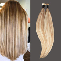 Extensions de cheveux pré-collées de qualité 15A Qingdao Haohao, 100% cheveux bruts cambodgiens, pointes en K, 27 couleurs, extensions de cheveux à pointes plates en kératine