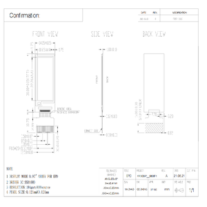 사용자 정의 미니 전자 종이 디스플레이 0.97 인치 전자 종이 디스플레이 흑백 및 빨간색과 노란색 컬러 디스플레이 Eink 화면 - Product Image 4