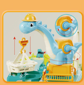 WYL Offre Spéciale enfants éducatifs dinosaure piste Base aventure jouets électrique fente voiture jouet Parking ensemble jouets avec 4 voitures coulissantes - Product Image 3