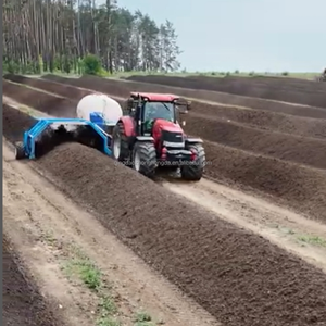 Machine à retourner le compost à remorquage pour tracteur, équipement pour déchets solides agricoles, ferme laitière, fumier de volaille, engrais organique - Product Image 2