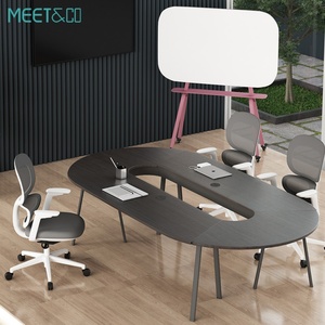 Modern Design Commercial <b>Office</b> <b>Table</b> Durable Oval Shape Meeting Desk for Conference Room Factory Supply - Product Image 2