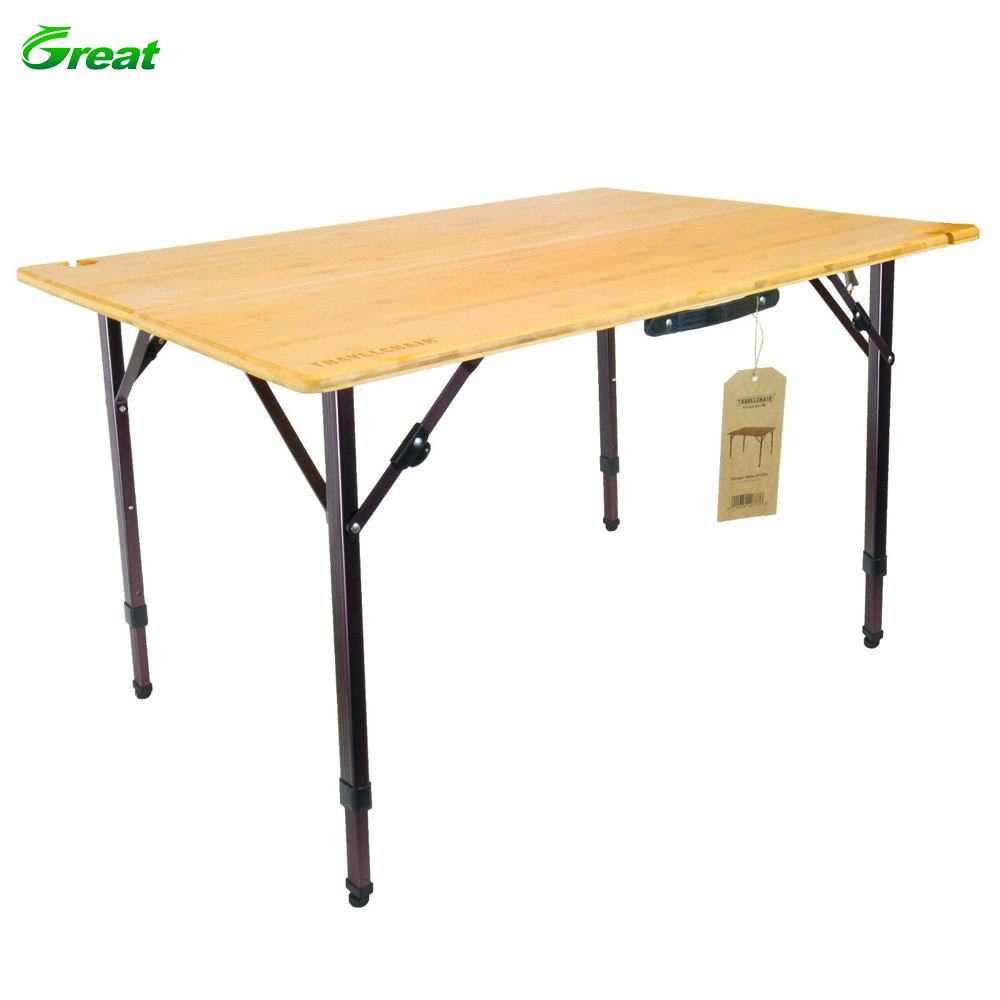 Mesa Comedor складной портативный держатель для бокала для вина 100% натурального дерева Бамбуковый стол для путешествий на открытом воздухе