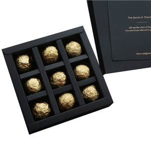 Personalizado lujo vacía bolas de chocolate Cajas de Regalo embalaje con divisor venta al por mayor - Product Image 4