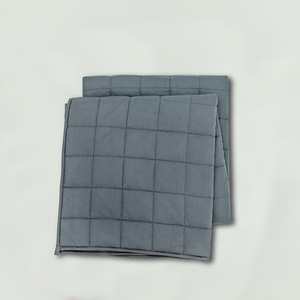 Oeko Tex Luxe Gris <span class=keywords><strong>15</strong></span> Lb Bambou Adulte Sensoriel Sommeil Lourd <span class=keywords><strong>Couverture</strong></span> Pondérée Matelassée pour Pique-Nique Maison Voyage Avion Thérapie - Product Image 2