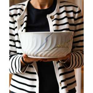 Juego de Vajilla de Lujo Bennyudine Richard Ginori Ancona de 12 Piezas, Decoración de Iris Dorado en Relieve, Juego de Tazas de Melamina para Hoteles - Product Image 5