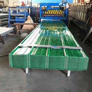 แผ่นเหล็กชุบสังกะสีลูกฟูก DX54D DX53D DX51D SGCC สำหรับตกแต่งกระเบื้องเหล็กสี Q195 - Product Image 2