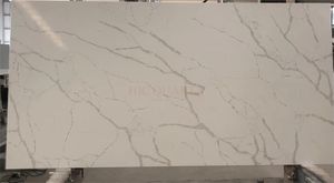 Mejor precio HIC QUARTZ Diseño moderno Losa de cuarzo blanco Garantía de 5 años de alta calidad para Cocina - Product Image 3