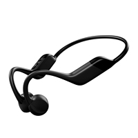 Earphone Olahraga Nirkabel Konduksi Tulang IPX-8 Tahan Air Memori 32GB LED untuk Berenang