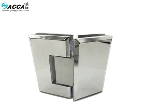 Oem ODM không khung vòi hoa sen cửa bản lề Chrome thép không gỉ cho kính cứng cửa bản lề 135 độ kính thủy tinh - Product Image 2