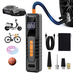 Smart Digital Tire Inflator with LCD Display 12V Automatic Shut Off for <b>Car</b> Motorcycle Bike Single Cylinder Pump - Product Image 5