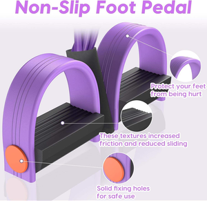 Banda <span class=keywords><strong>de</strong></span> <span class=keywords><strong>Resistencia</strong></span> <span class=keywords><strong>de</strong></span> Alta Tensión con 4 Tubos para Yoga y Ejercicios <span class=keywords><strong>de</strong></span> Pedales, para Abdomen, Cintura, <span class=keywords><strong>Brazos</strong></span> y Piernas - Product Image 3