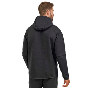 Conjunto Deportivo Unisex con Capucha Negra, Cierre Completo, Bolsillo Oculto, Transpirable, 100% Nailon, Resistente, Corte Regular, Estilo Deportivo para Verano - Product Image 6
