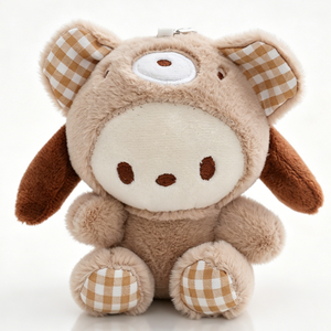 Figura de Anime de 8-15 cm, Derivados Animados de Kitty y Melody, Muñeco de Peluche con Patrón a Cuadros, Juguetes de Peluche de Sanrio - Product Image 5