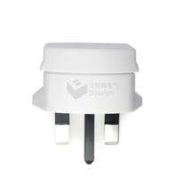 Adaptateur de prise EU à trois broches vers UK, pour rasoir, brosse à dents, convertisseur de prise de courant