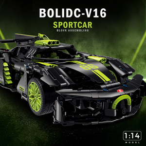 Juguete de Auto Superdeportivo <span class=keywords><strong>Bugatti</strong></span> a Escala 1:14, Kit de Bloques de Construcción, 910 Piezas, Juguete Educativo de Control Remoto, Modelo de Auto de Carreras, Juguete de Construcción - Product Image 2