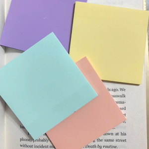 Notas Adhesivas Autoadhesivas Transparentes en Tonos <span class=keywords><strong>Pastel</strong></span> con Pegamento Removible Translúcido, Notas Autoadhesivas Claras - Product Image 3