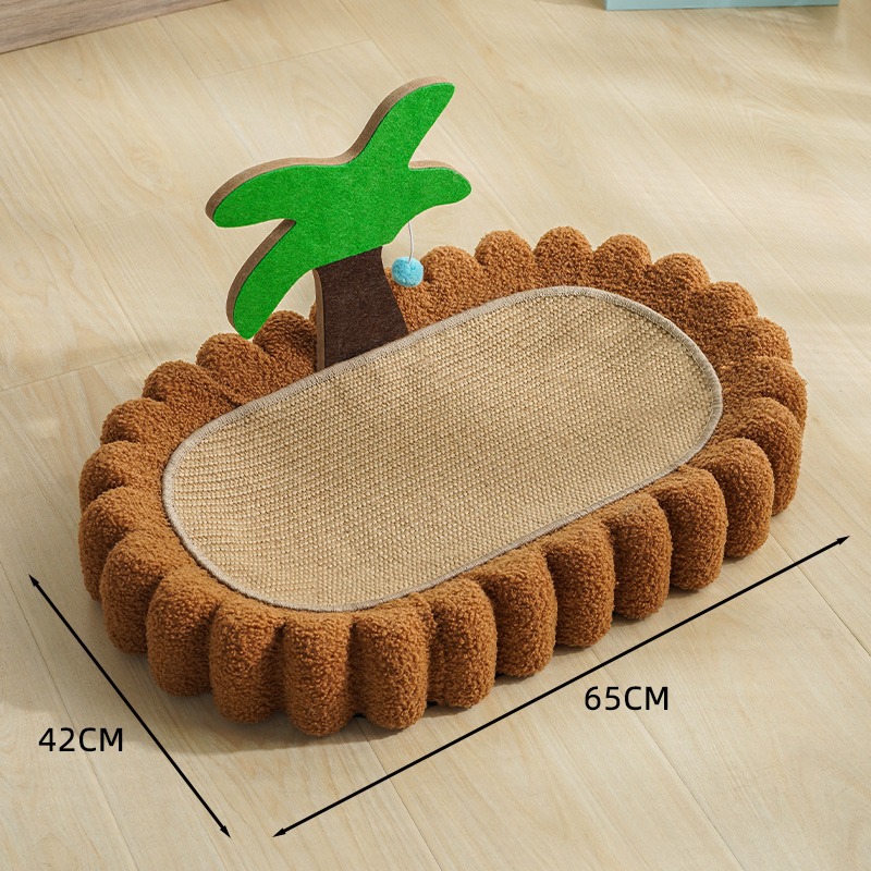 Planche à gratter pour chat en cocotier [Extra Large 65CM]