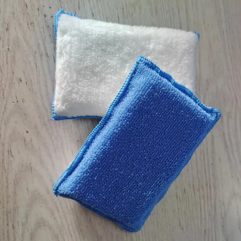 Hoge Kwaliteit Microvezeldoek Nylon Borstelharen Auto 'S Carrosserie Interieur Reiniging Scrub Pad Huishoudelijke Reiniging Spons Details Schrobben