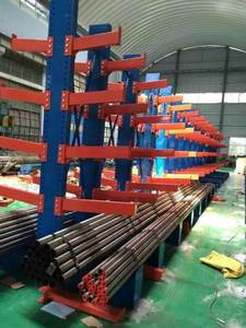 פרופיל ארוך מתכוונן מחסן מתלה דו צדדי צינור פלדה צינור אחסון כבד מתלה - Product Image 5