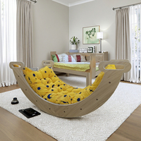 Ensemble de décoration de chambre d'enfant Montessori, rampe d'escalade en bois et balançoire, grimpeur pour bébé pour chambre à coucher, salle à manger, salon, OEM