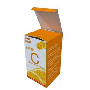 لون تصميم برتقالي فيتامين C علبة تعبئة حبوب الكالسيوم ملحق أقراص الكالسيوم للأدوية - Product Image 3