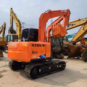 Hitachi ZX70 Mini excavatrice d'occasion agricole Machines de terrassement Petite excavatrice sur chenilles Machine d'excavation domestique - Product Image 1