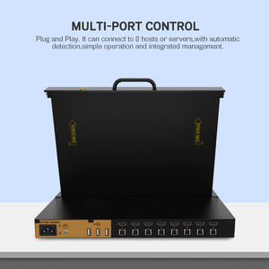 Support DC and AC Dual Power <strong>Input</strong> 1U Rack Mount 18.5 Inch LCD Display 8 Ports for + USB <strong>KVM</strong> <strong>Switch</strong> in Stock - Product Image 6