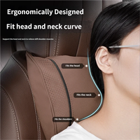 Reposacabezas de Felpa para Auto de Lujo con Relleno de Algodón Natural - Suave y Transpirable, Apto para Todas las Estaciones - Soporte para el Cuello en el Auto
