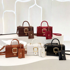 Sac à bandoulière pour femme en PU avec petite pochette, doublure en polyester, mode hiver 2025 - Product Image 3