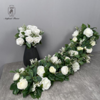 Nouvelles fleurs artificielles au toucher réel pour la décoration de centre de table de mariage de luxe avec un design naturel élégant