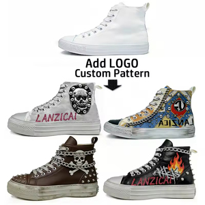 Chaussures en toile tendance avec logo de designer gratuit, pour hommes et femmes, respirantes, décontractées, pour la marche et le skateboard - Product Image 5