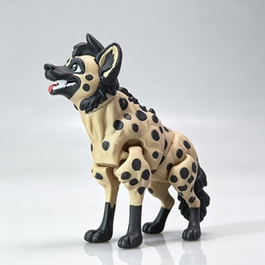 Figurine de chien sauvage africain articulée imprimée en 3D, modèle d'hyène avec articulations flexibles, jouet animal, figurine d'action de collection pour décoration de bureau - Product Image 4