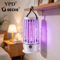 Lampe anti-moustiques LED rechargeable par USB GECKO YPD LITIAN, portable, en plastique écologique, facile à nettoyer