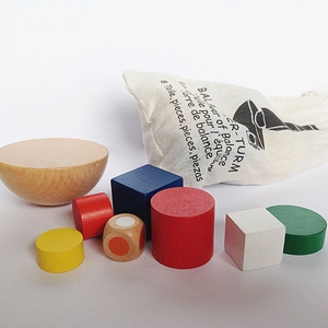 <span class=keywords><strong>Coogam</strong></span>木制玩具半球形块平衡游戏蒙太梭利堆砌积木玩具儿童 - Product Image 3