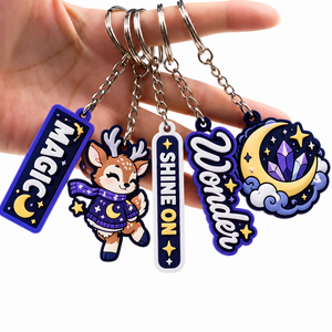 Llaveros promocionales 3D impermeables de diseño personalizado, llaveros de PVC suave con su propio logotipo para regalo - Product Image 1