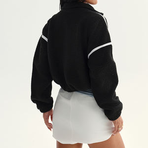 Chaqueta Deportiva de Forro Polar para <span class=keywords><strong>Mujer</strong></span> PASUXI, Chaqueta Térmica con Cierre para Yoga, Ropa Deportiva Personalizada, Abrigo de Invierno a Prueba de Viento para Entrenamiento en el Gimnasio - Product Image 3