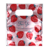 Sac à poignée PE-BD/PE-HD avec logo imprimé sur mesure écologique sacs à provisions en plastique poly pour vêtements