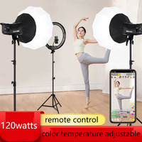 Éclairage LED 120w pour studio 3200-5600k, éclairage vidéo photographique, éclairage audio vidéo professionnel pour boîte à lumière