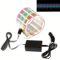 Autocollant pour voiture Rhythm EL Lampe flash LED Autocollant pour égaliseur de son Lumière décorative 45x11cm Lampe Vente en gros et sur mesure
